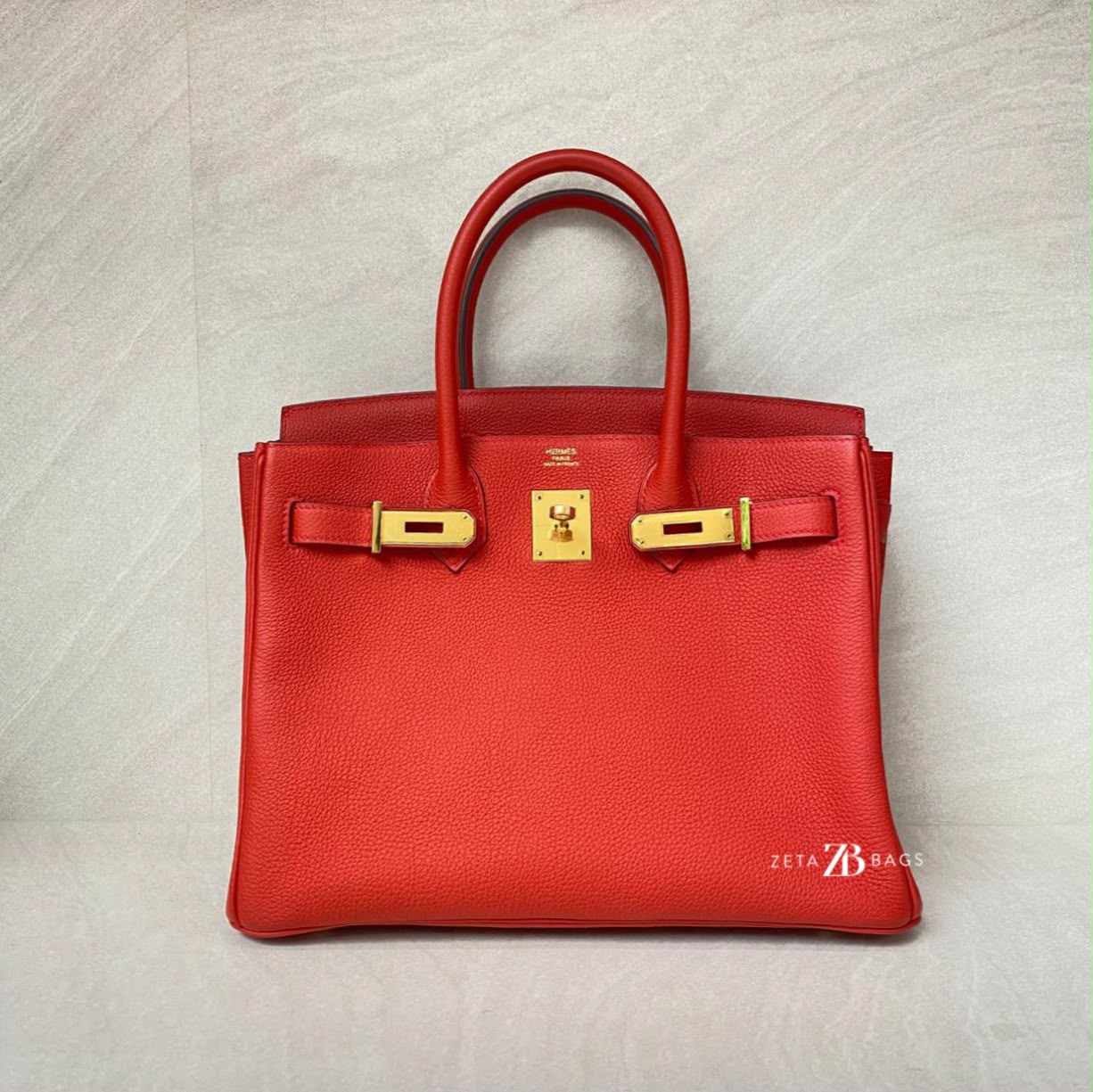 Hermes Birkin 30 Togo Rouge GHW
