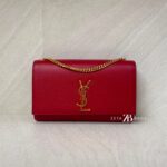 Saint Laurent Kate Medium Grained Red GHW