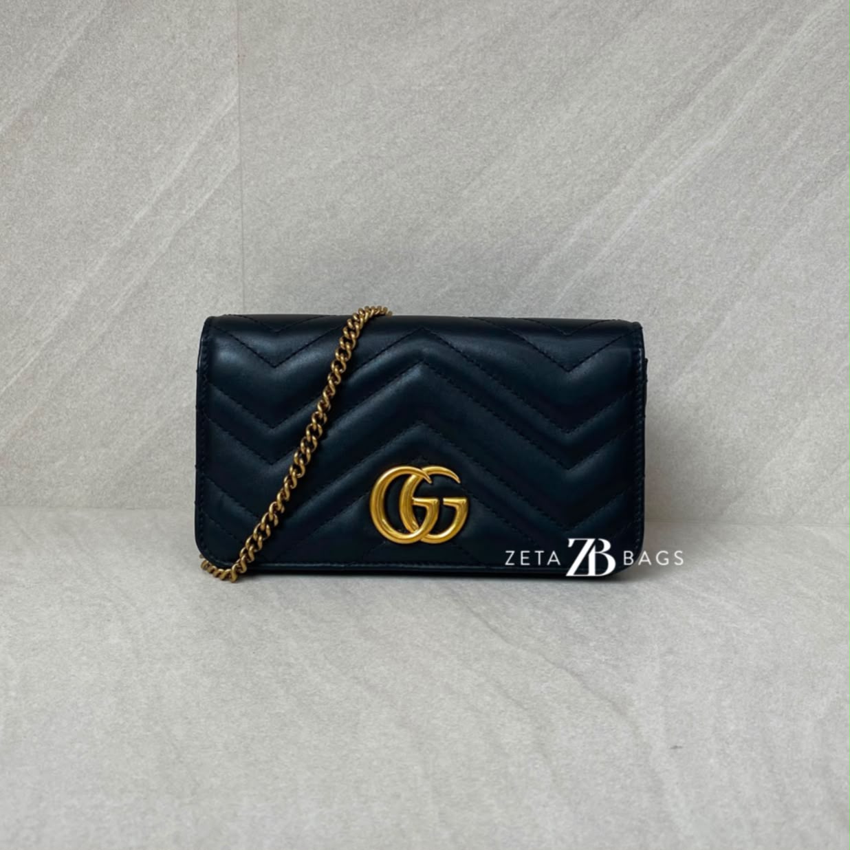 Gucci GG Marmont WOC Black GHW