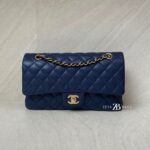 Chanel Classic Medium D.FLap Caviar Navy LGHW