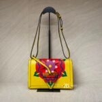 Loewe Barcelona Flap Yellow Floral Red GHW