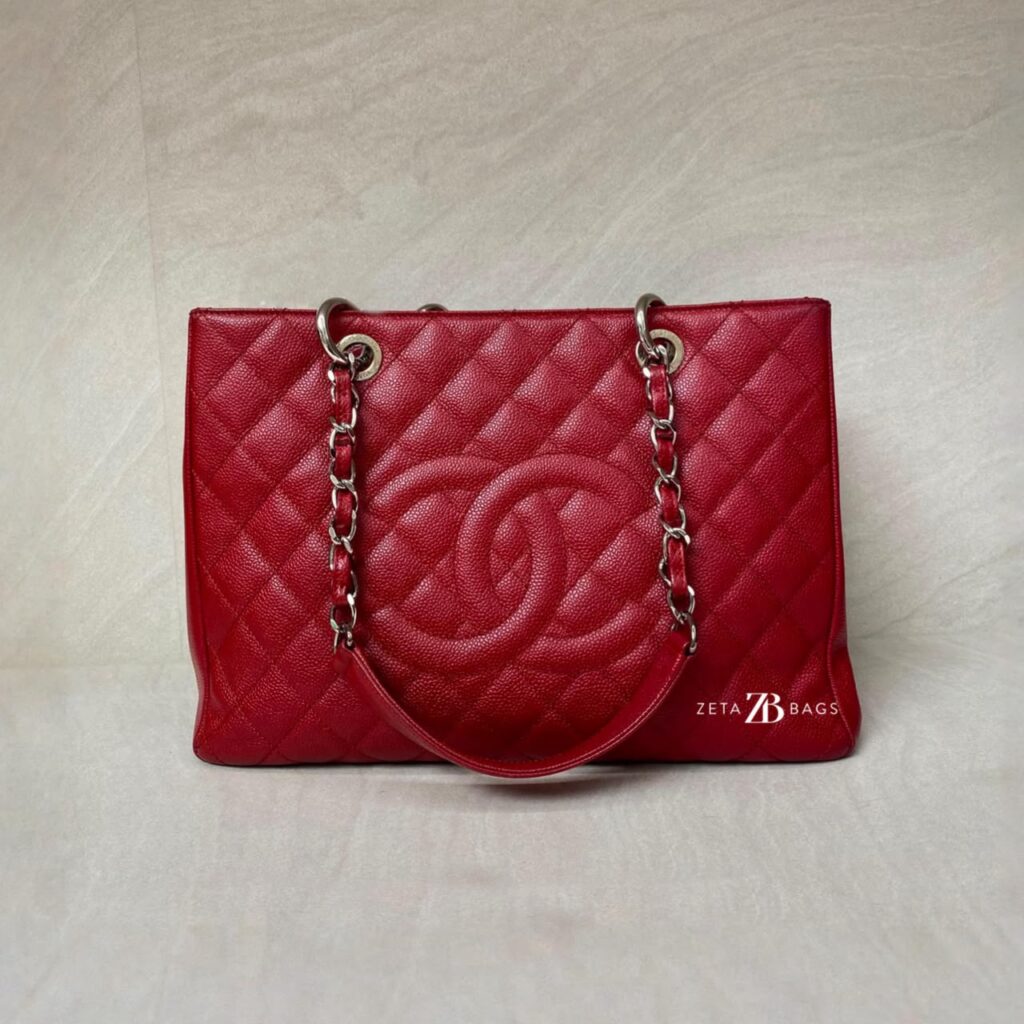 Chanel GST Caviar Red SHW