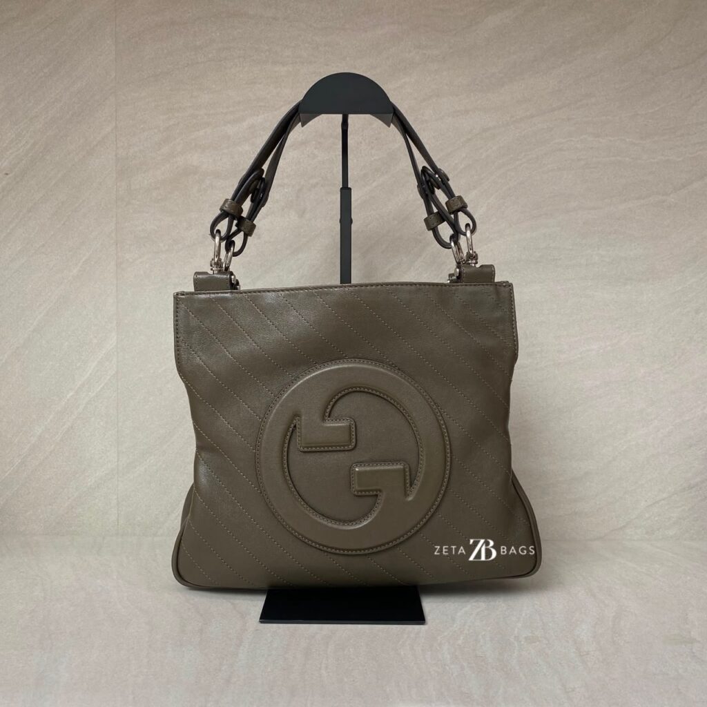 Gucci Blondie Tote Dark Olive SHW