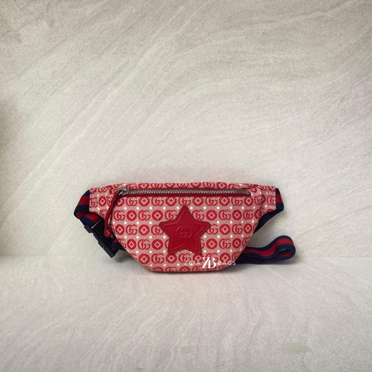 Gucci Children Bumbag Canvas GG Red Star