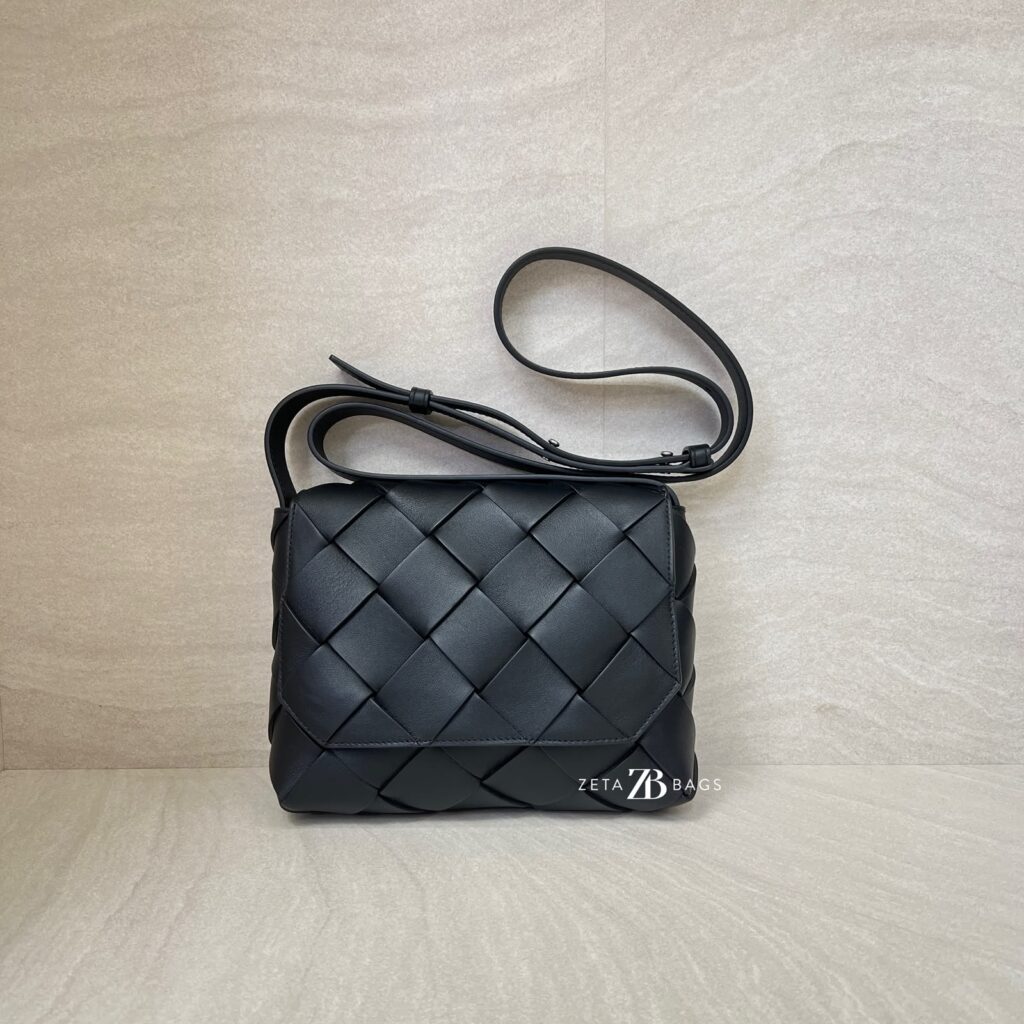 Bottega Veneta Diago Sling Bag Intrecciato Black