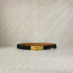 Hermes Kelly Belt Epsom Noir RGHW