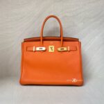 Hermes Birkin 30 Togo Orange Poppy GHW
