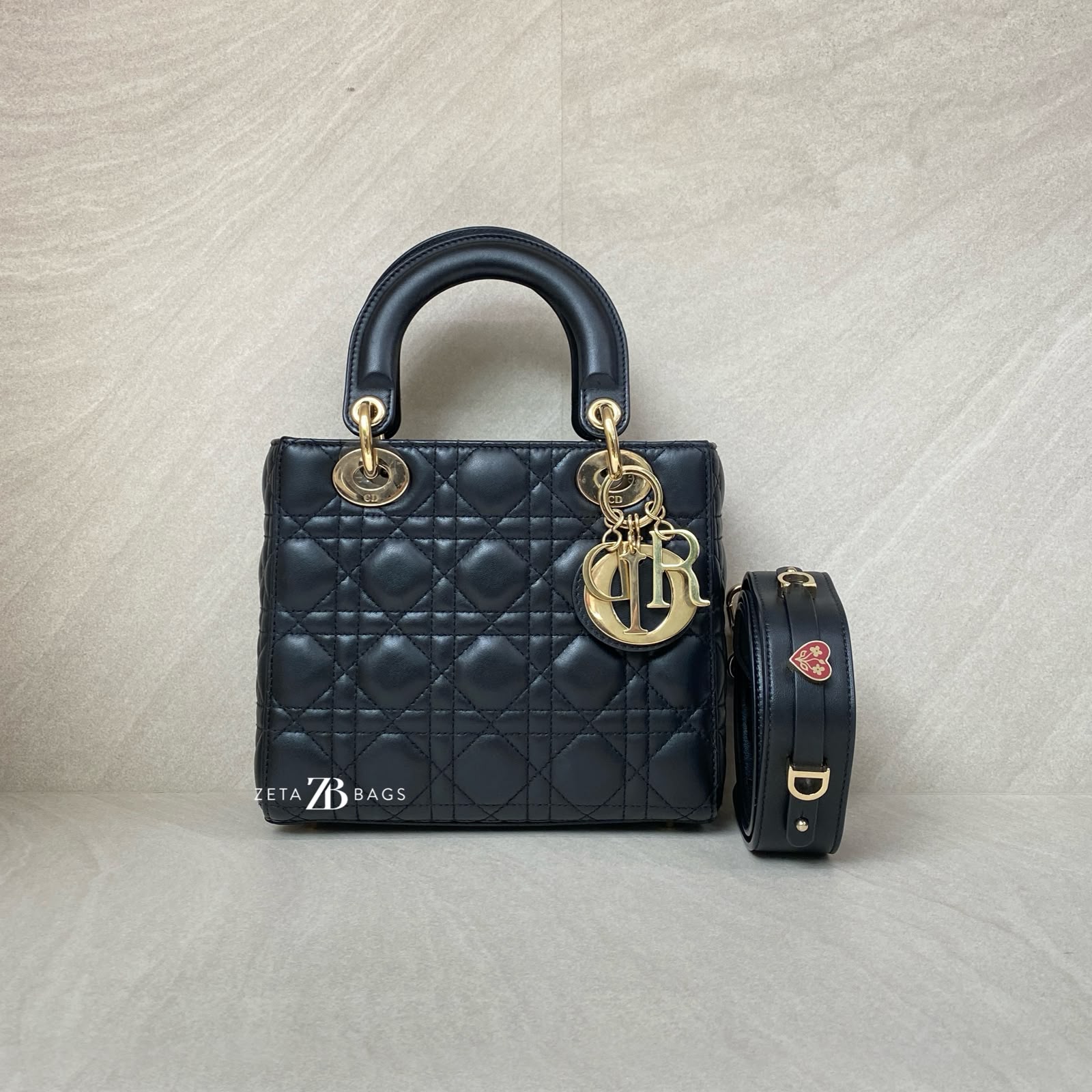 Dior Lady Dior Small Lambskin Black GHW