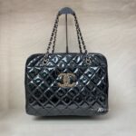 Chanel Brilliant Patent Camera Vernis Black SHW