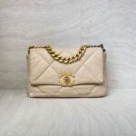 Chanel  C19 Small Lambskin Beige GHW