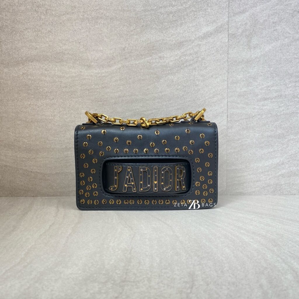 Dior J'Adior Flap Mini Black Beads GHW