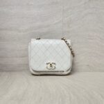 Chanel CC Case Flap Calfskin White GHW
