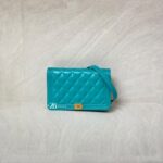 Chanel Boy Wallet On Chain Green GHW