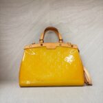 Louis Vuitton Brea MM Vernis Yellow GHW