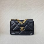 Chanel C19 Small Black GHW