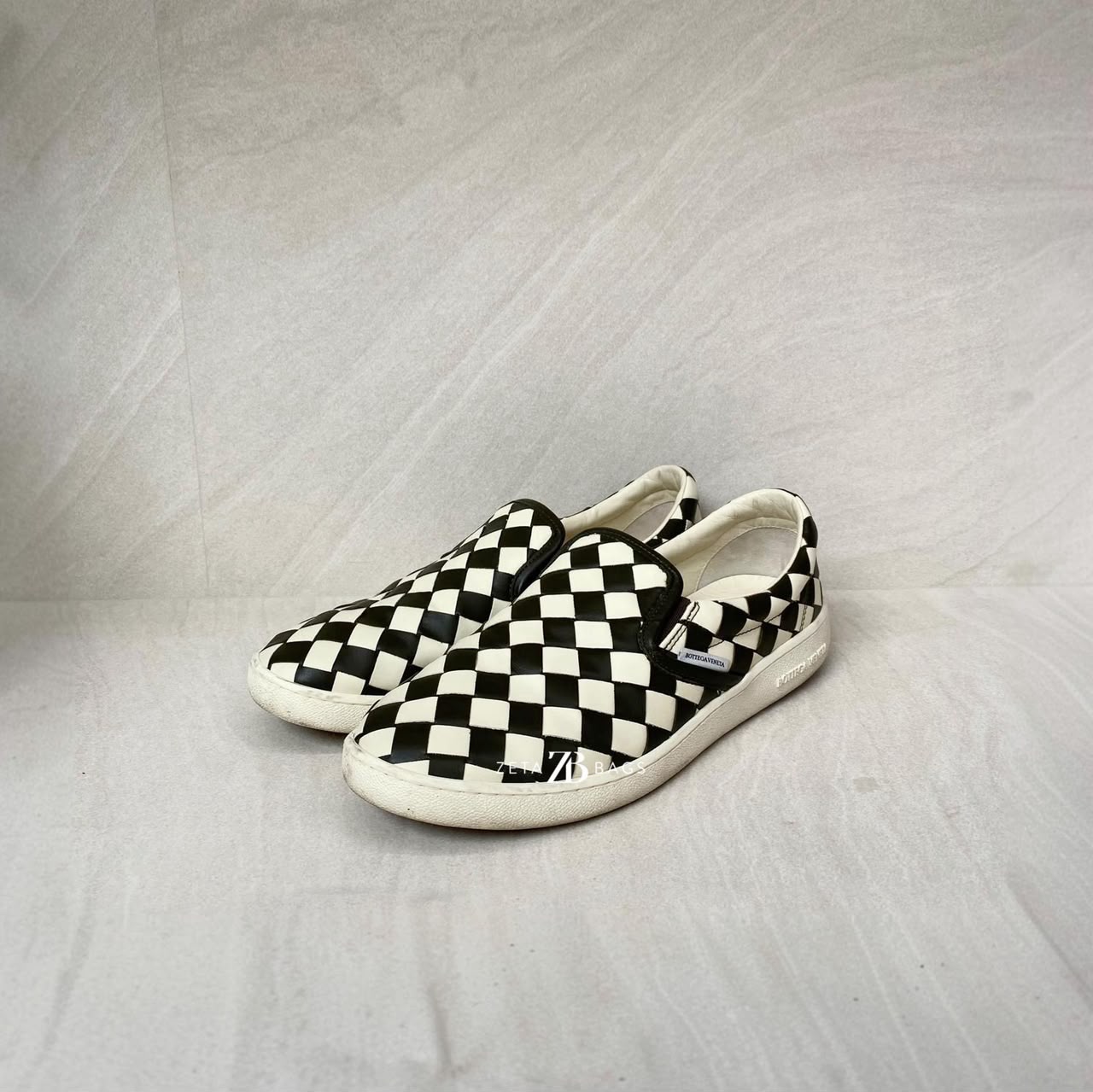 Bottega Veneta Sawyer Slip On Sea Salt Khaki