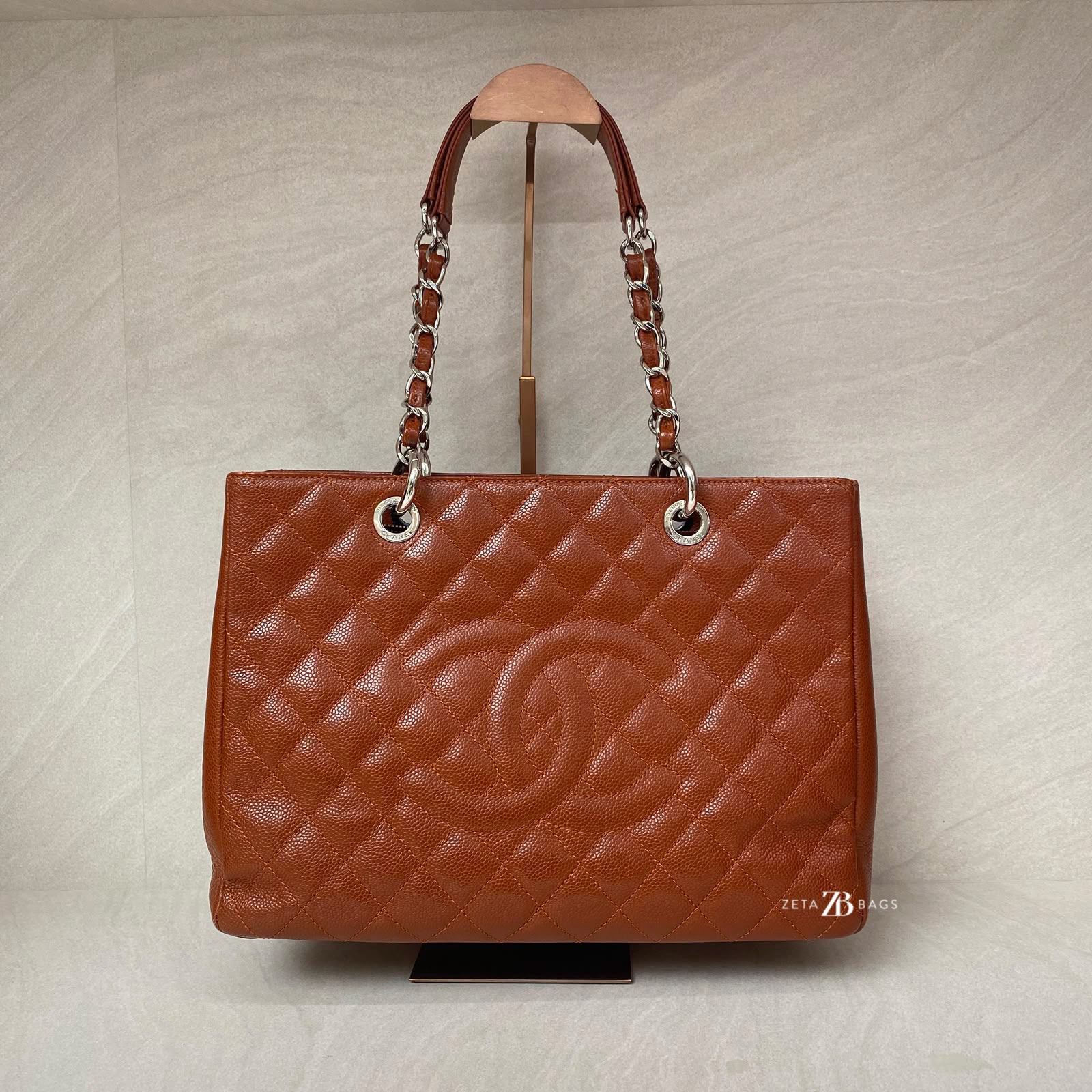 Chanel GST Caviar Brown Cognac SHW