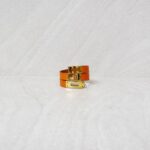 Hermes Kelly Bracelets Double Tour Swift Orange GHW