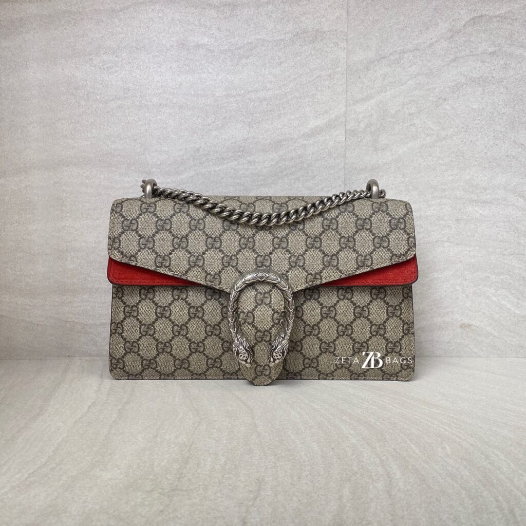 Gucci Dionysus GG Supreme Suede Red SHW