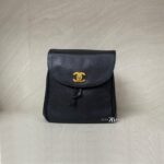 Chanel Vintage CC Backpack Caviar Black GHW