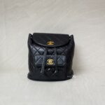 Chanel Vintage Duma Backpack Lambskin Black GHW
