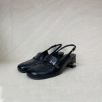 Hermes Infinie Slingback Noir PHW