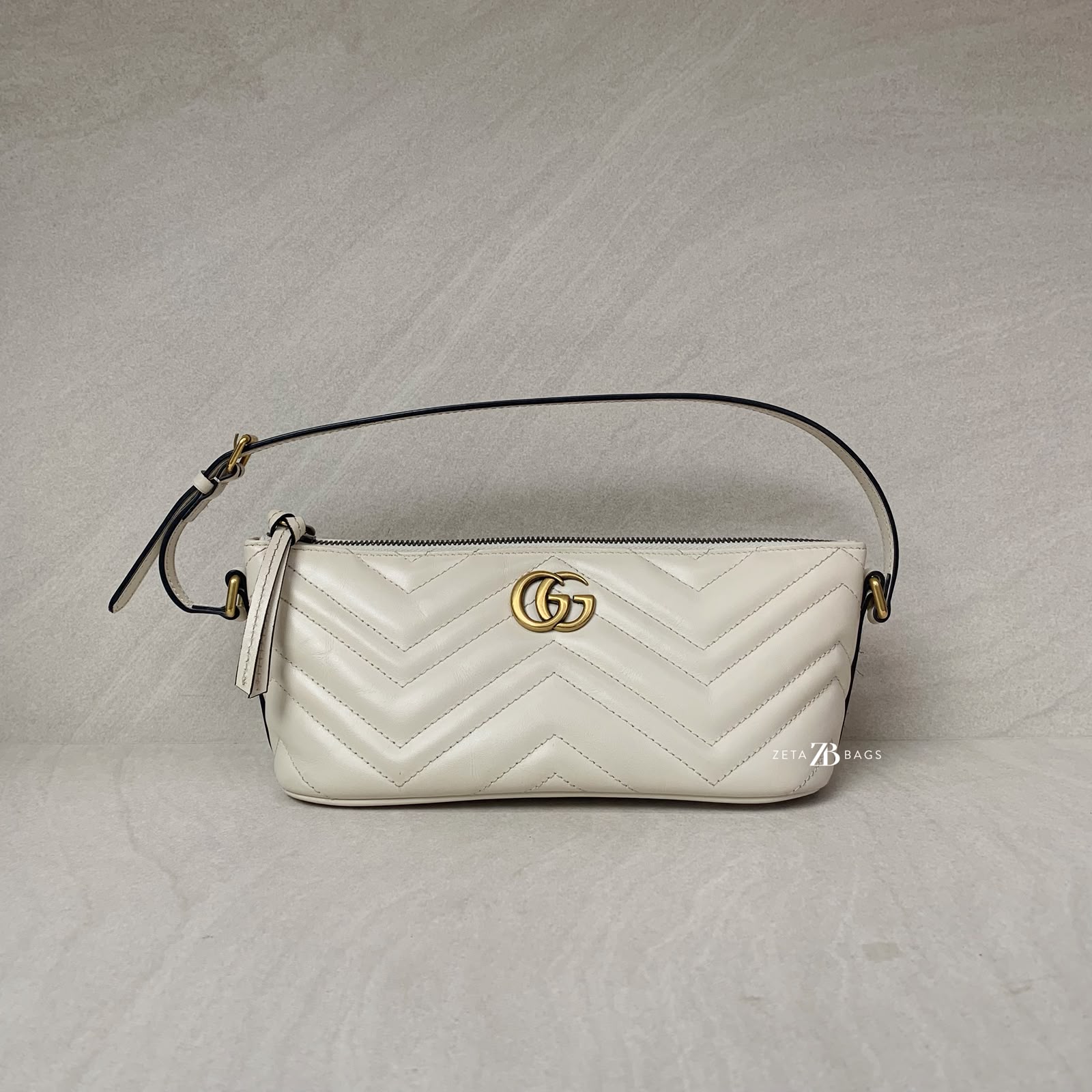 Gucci Marmont Shoulder White