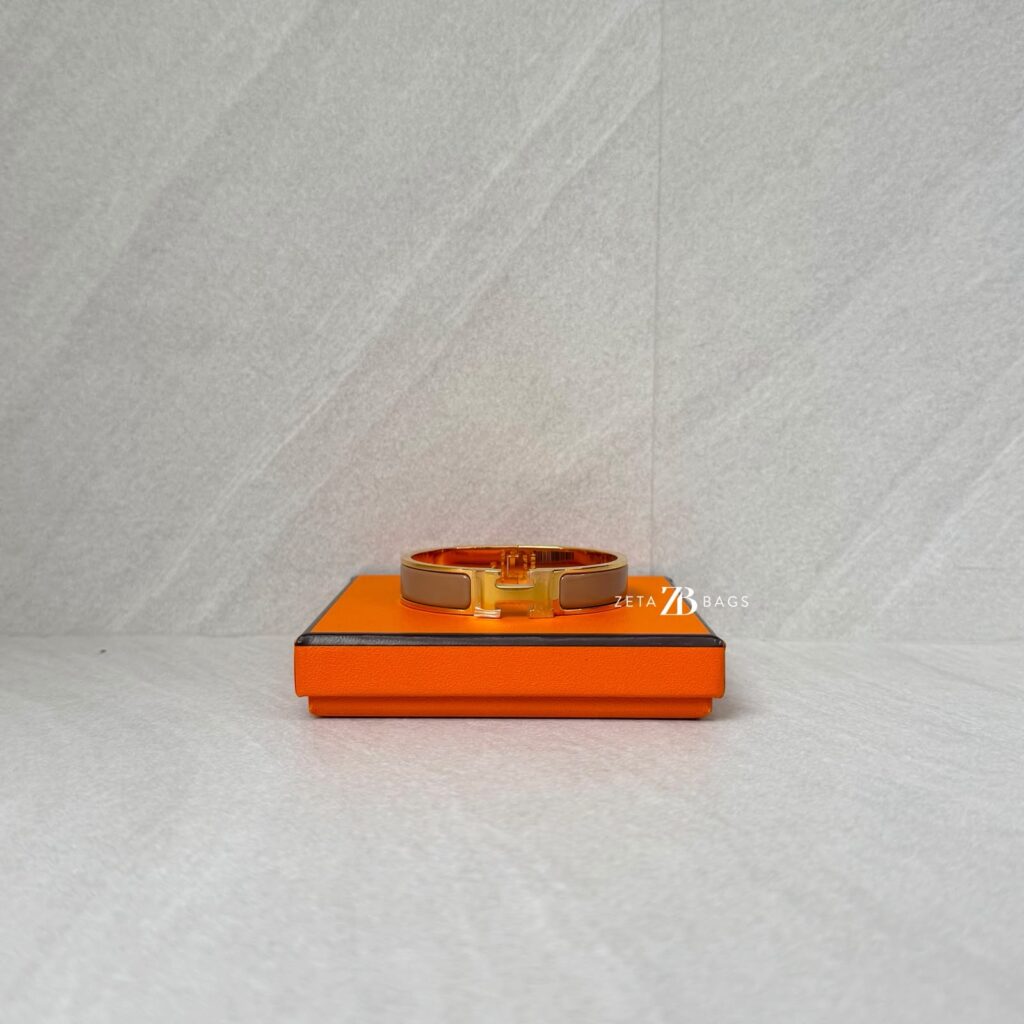 Hermes Clic H Chataigne GHW