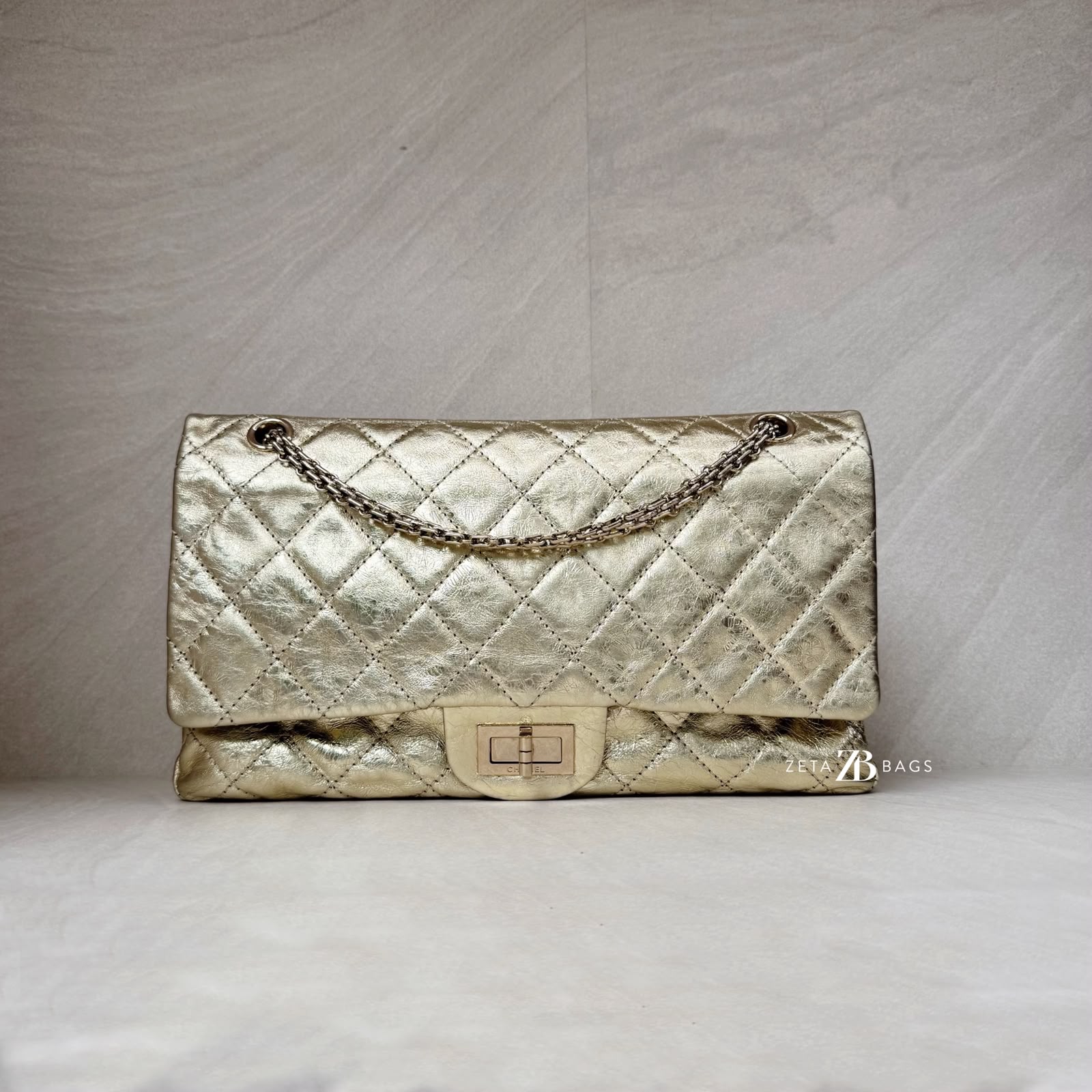 Chanel 2.25 Reissue Flap 22 Metalic Gold LGHW