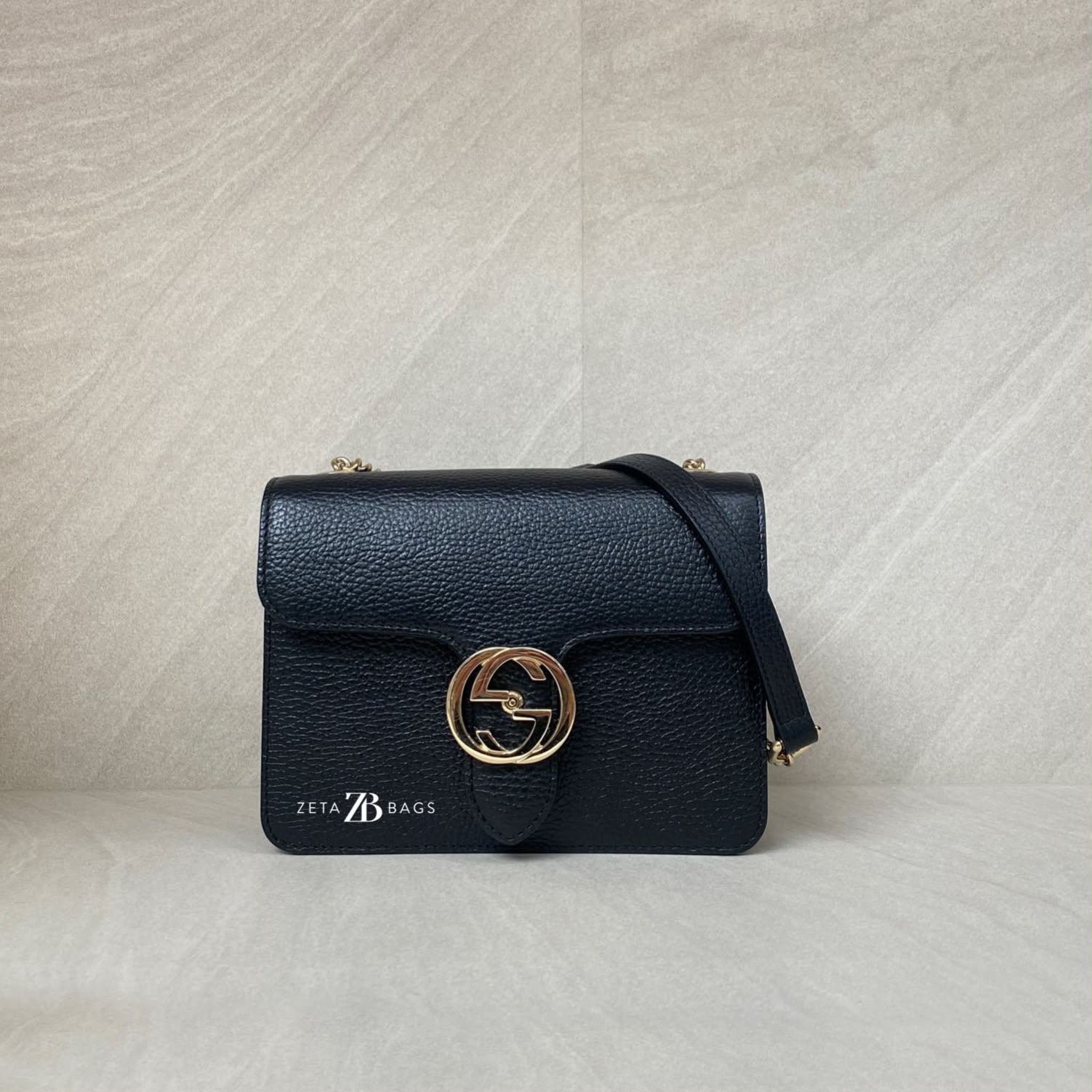 Gucci GG Interlocking Black GHW