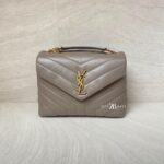 Saint Laurent Lou Lou Small Etoupe GHW