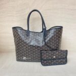 Goyard ST Louis PM Goyardine Noir SHW