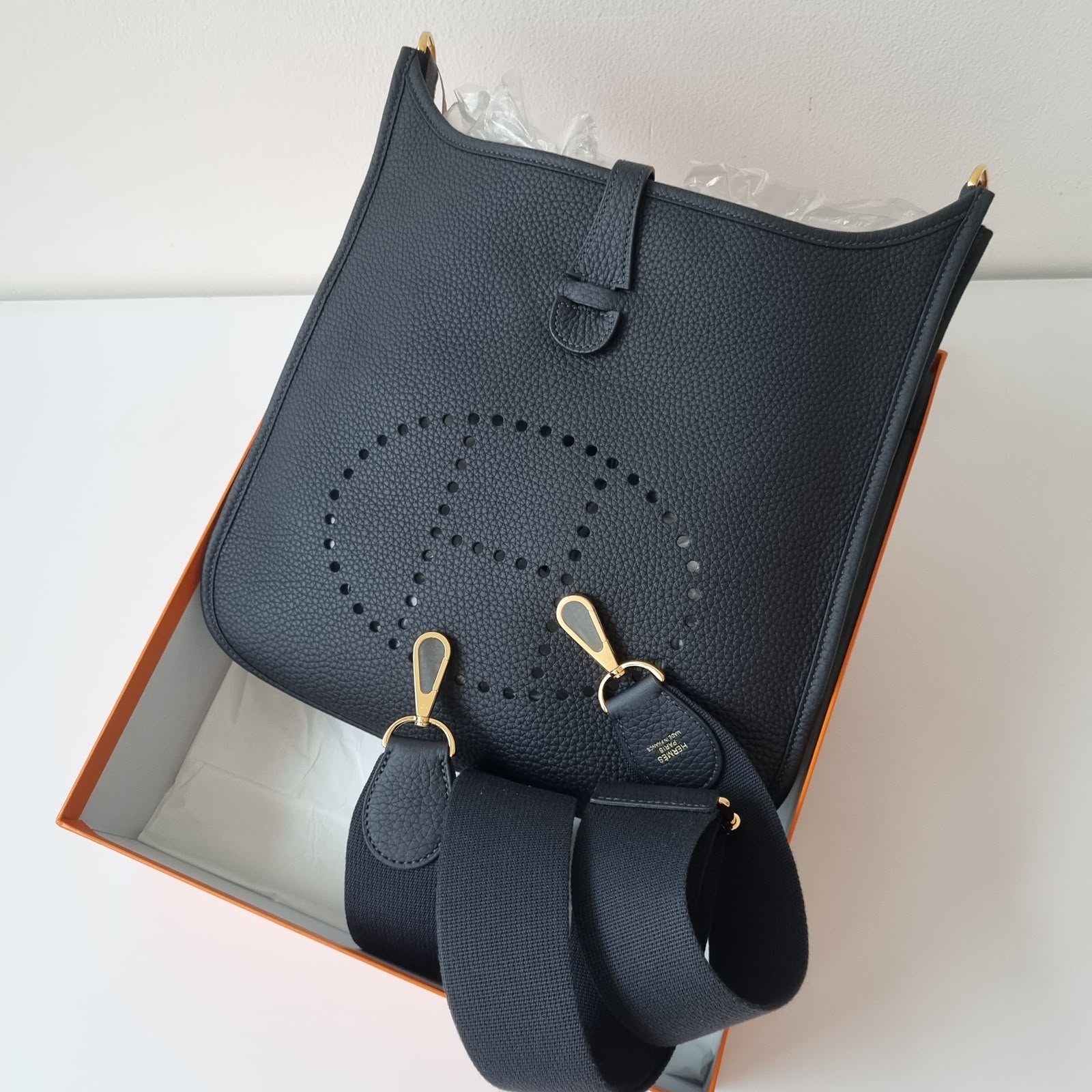Hermes Eveleyne PM Caban Clemence Gold Hardware