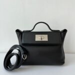 Hermes Mini 2424 Black Volupto Palladium Hardware