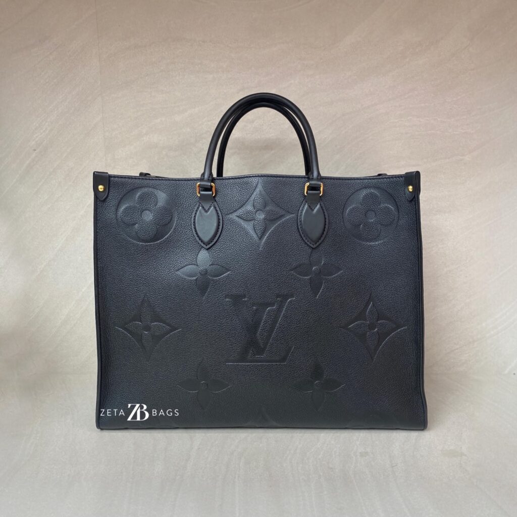Louis Vuitton On The Go GM Monogram Empreiente Giant Noir GHW