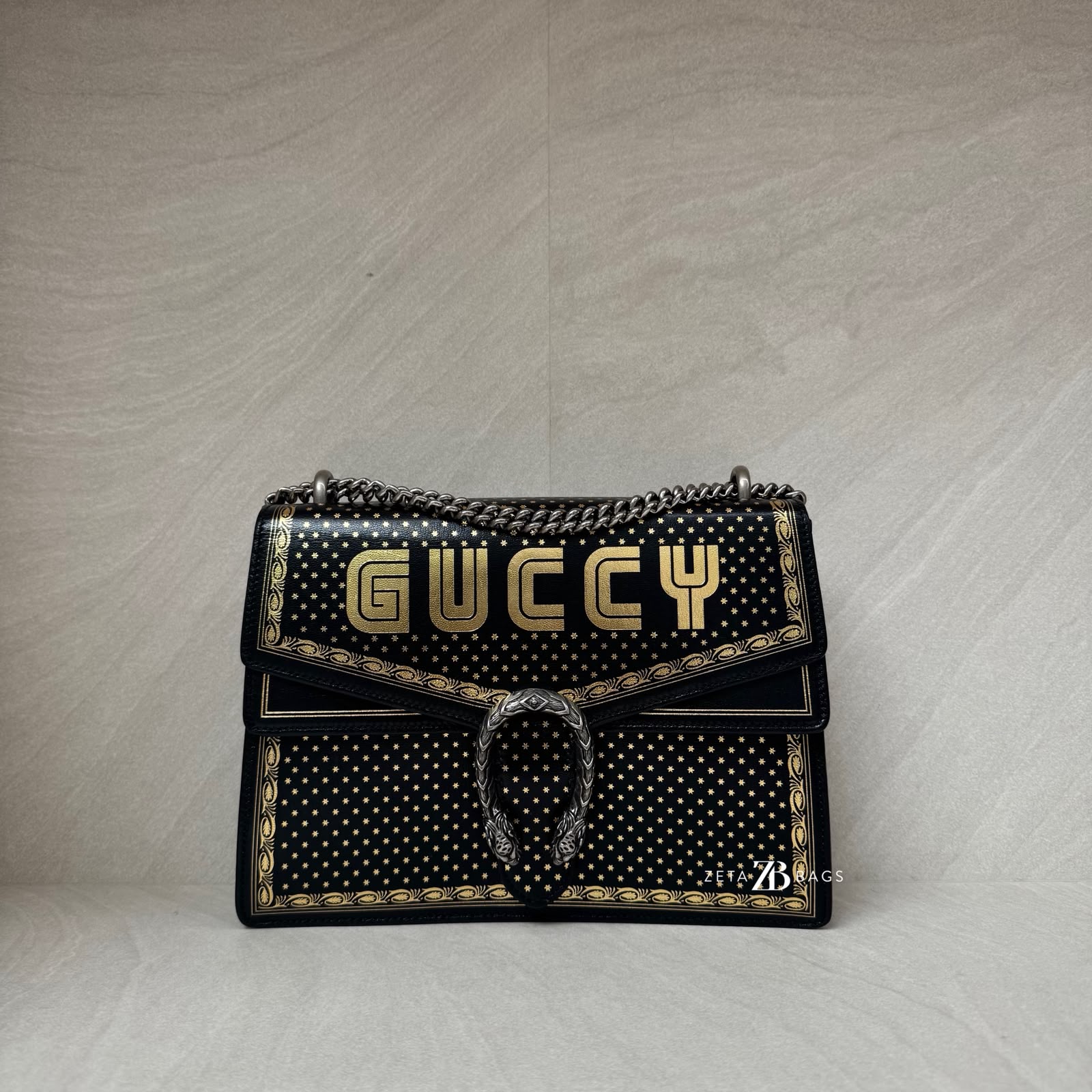 Gucci Dionysus X Sega Moon Black Gold SHW