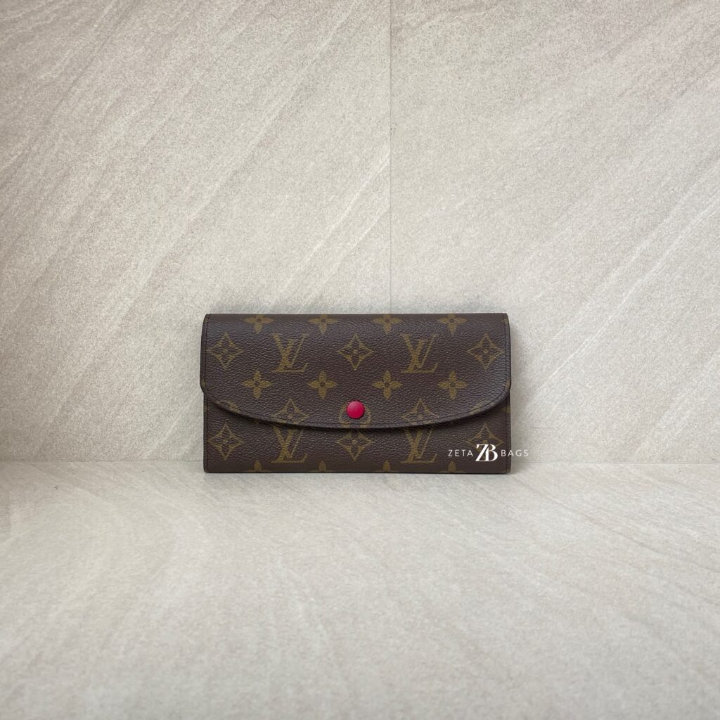 Louis Vuitton Emilie Wallet Monogram Fuchsia GHW