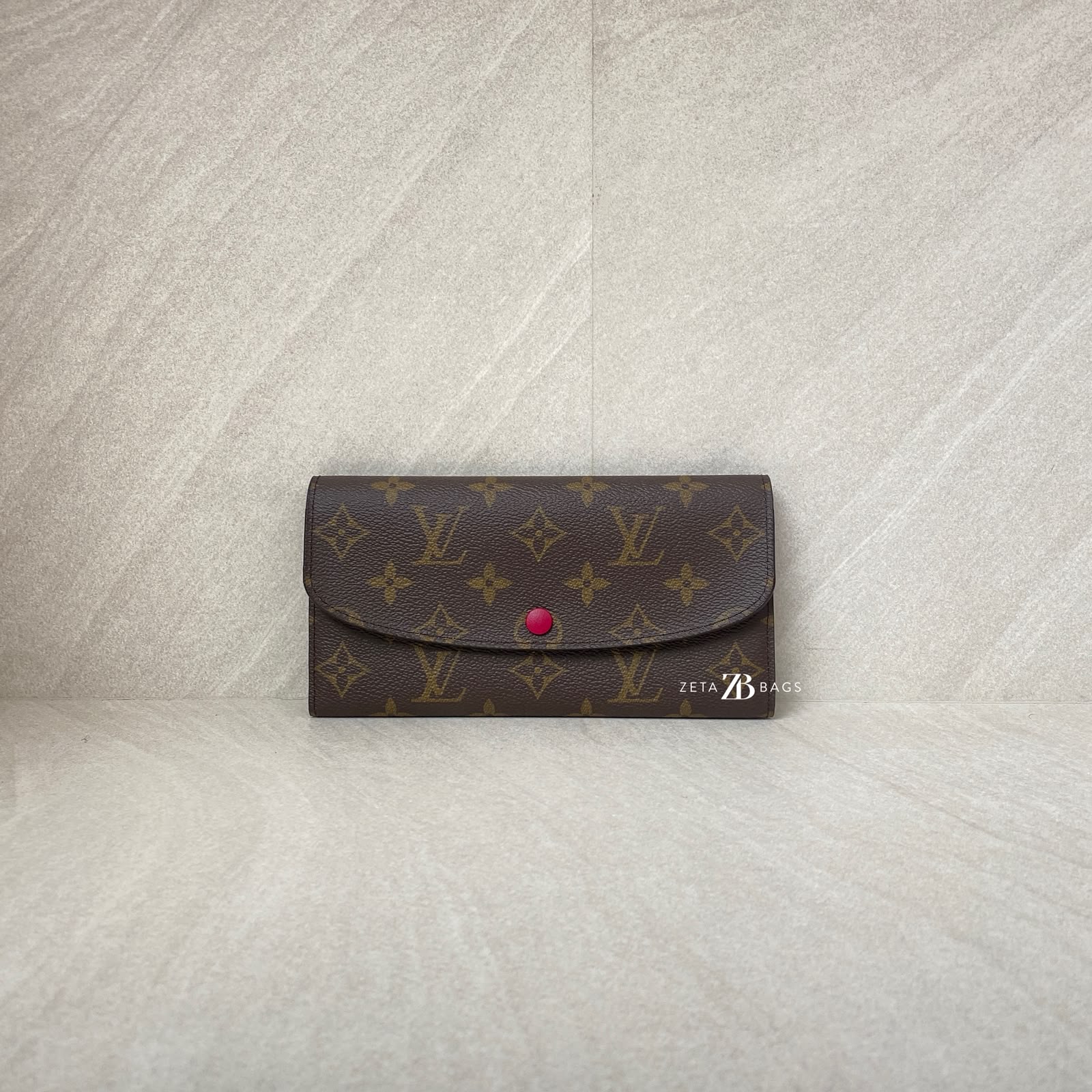 Louis Vuitton Emilie Wallet Monogram Fuchsia GHW