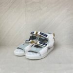 Chanel Gladiator Sandal White Light Grey