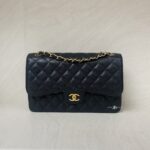 Chanel Classic Jumbo D Flap Caviar Black GHW