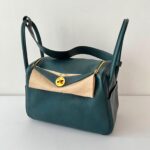 Hermes Lindy 26 Vert Cypress Clemence Gold Hardware