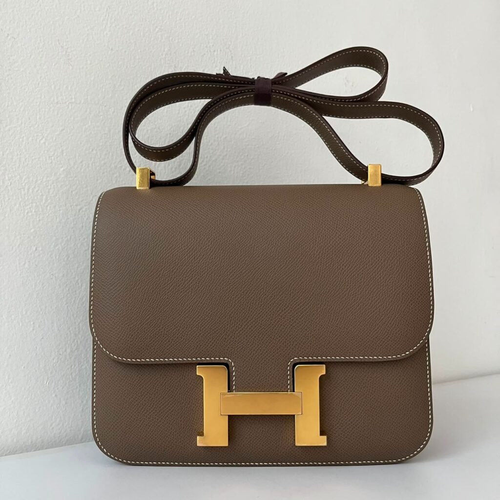 Hermes Constance 24 Etoupe Epsom Gold Hardware