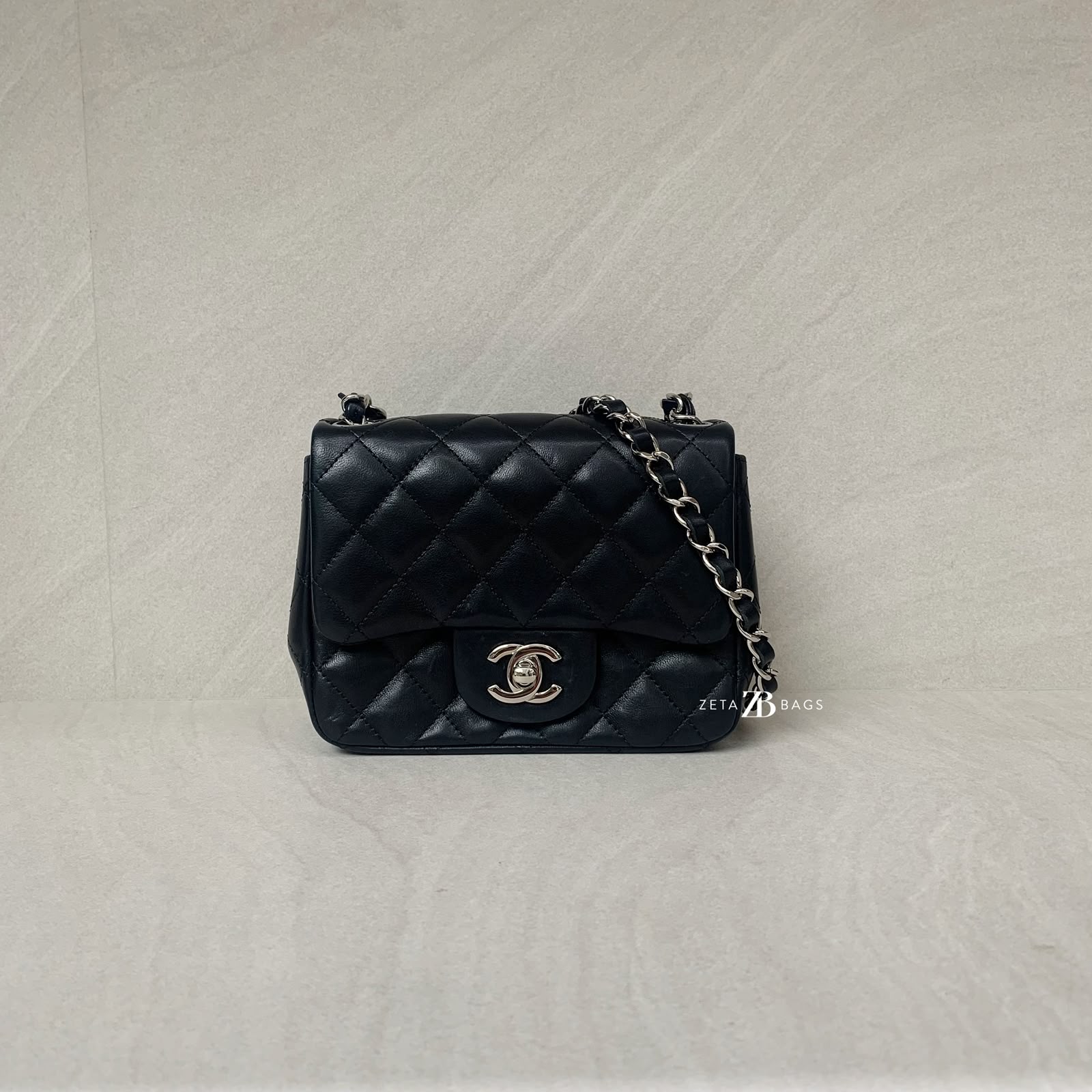 Chanel Mini Classic Flap Lambskin Black SHW