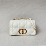 Dior Medium Caro Macrocannge White GHW