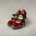 Christian Louboutin Bikiki 140 Pony Red Black
