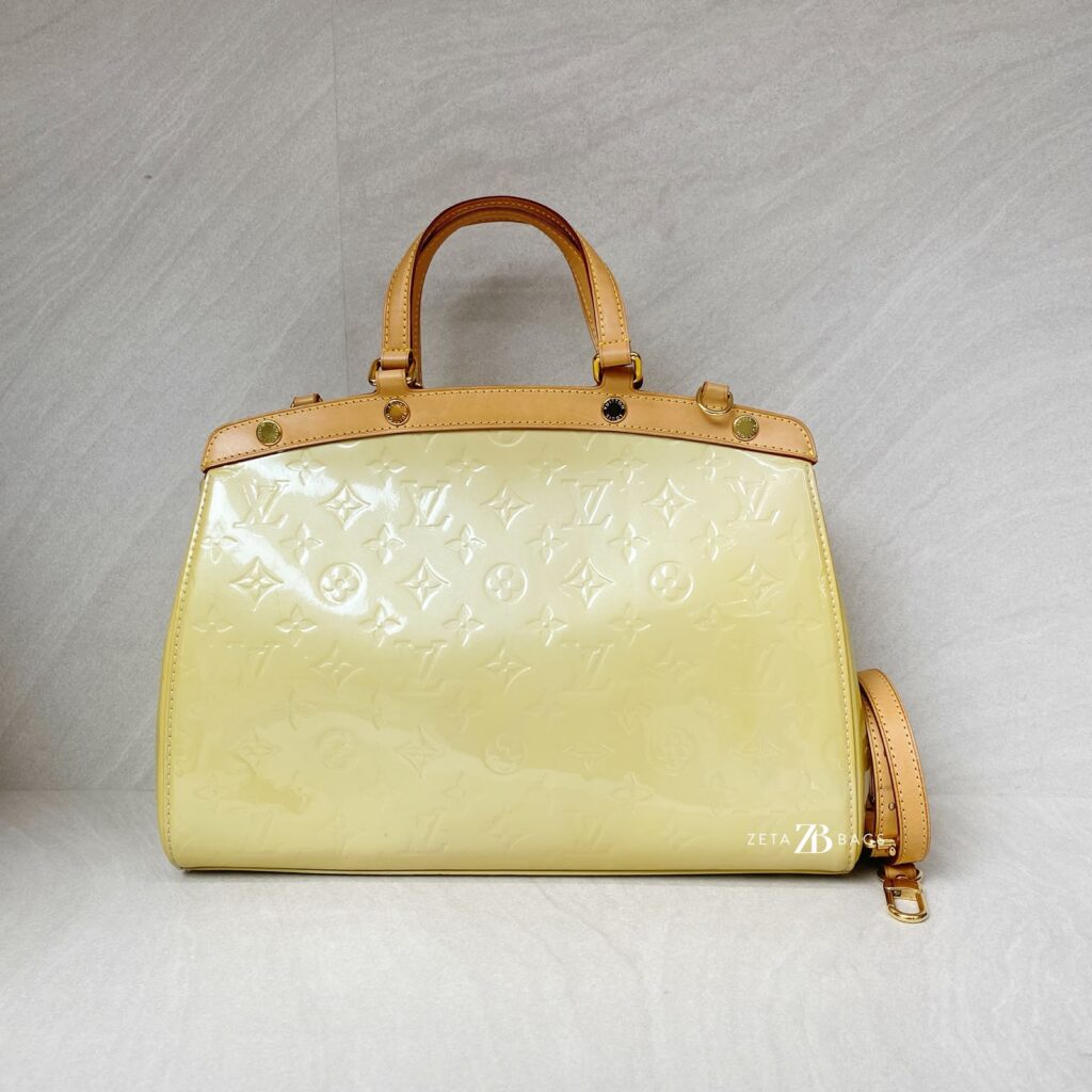 Louis Vuitton Brea MM Vernis Yellow GHW