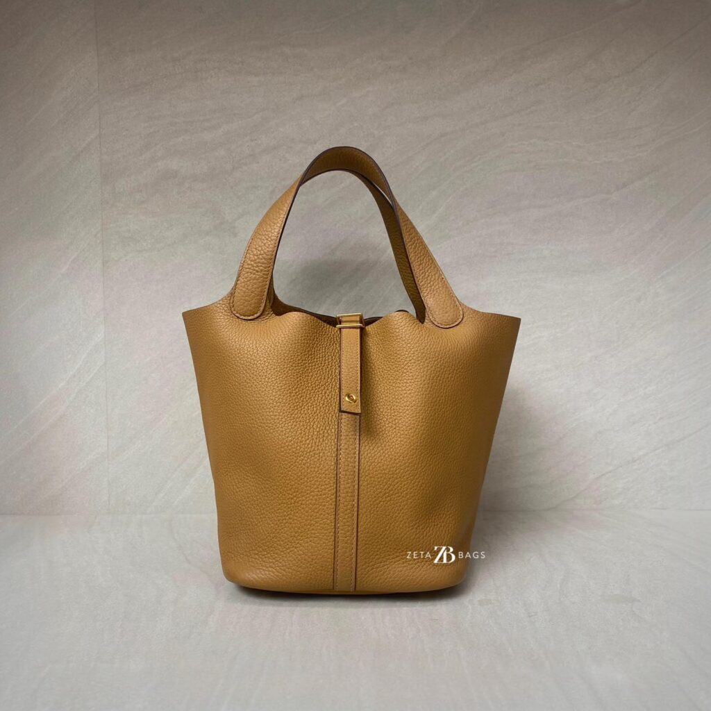 Hermes Pitcoin 22 Clemence Biscuit GHW