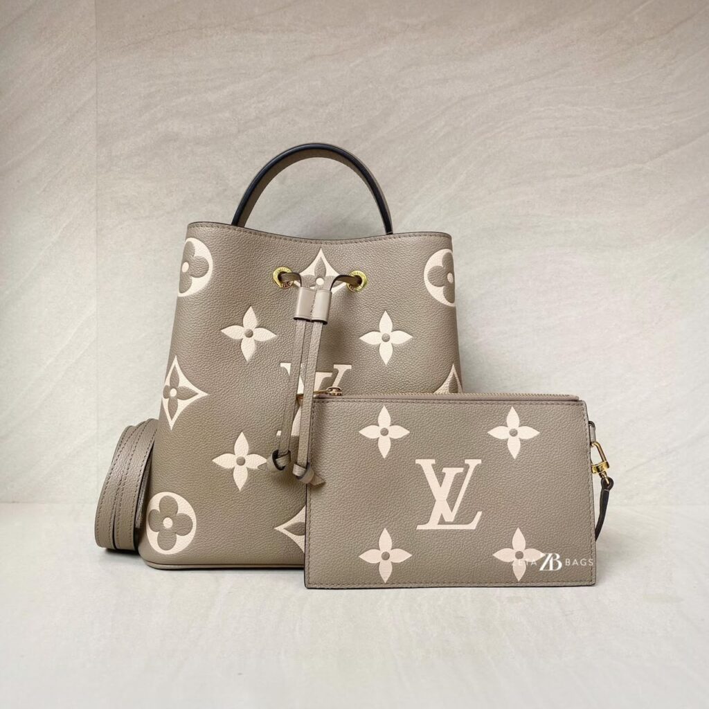 Louis Vuitton Neonoe Monogram Empreinte Creme Bigcolor GHW
