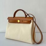 Hermès Herbag 31 Beton/Natural Gold Hardware