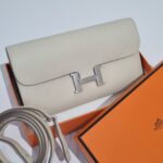 Hermes Constance To Go Craie Epsom palladium hardware